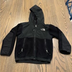 Boys North Face Fleece full zip hooded jacket